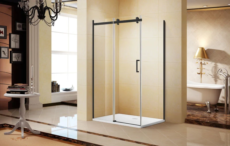 Cupc Approved Framless Square Glass Shower Room in Chromed Aluminum with 8mm Tempered Glass