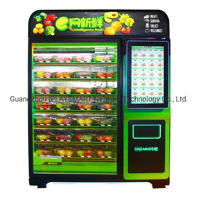 Distributeurs de fruits et légumes de la machine avec système de réfrigération