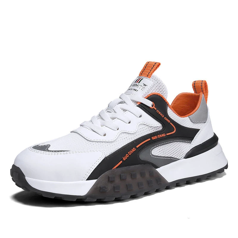 New Models Light Weight PU Mesh Casual Sport Shoes for Men