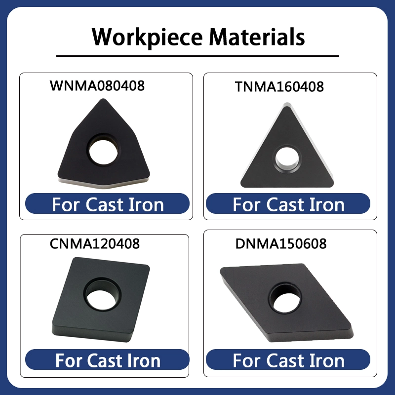 Centro de Torneado CNC Oke fabricación China, la herramienta de giro de la placa de corte Wnma080408 corte indexable de cast