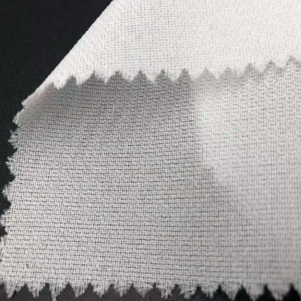 Woven Adhesive Lining Cloth Garment Interlining Double DOT Coated Fusible Woven Interlining