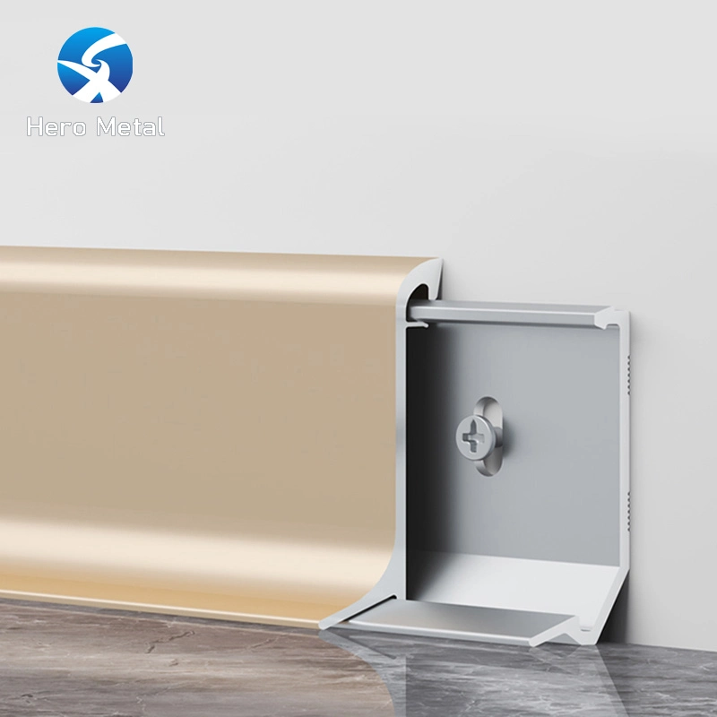 Aluminum Metal Different Types Skirting Board Baseboard Wall