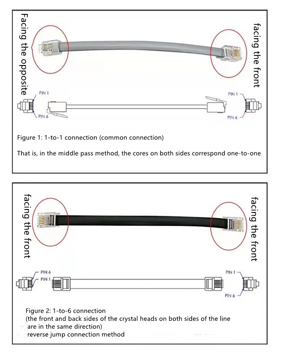 6p4c 2FT 6p6c 26AWG 1 Foot 2 Foot 3 Foot Rj11 Silver Satin Flat Telephone Cord Cable Wire