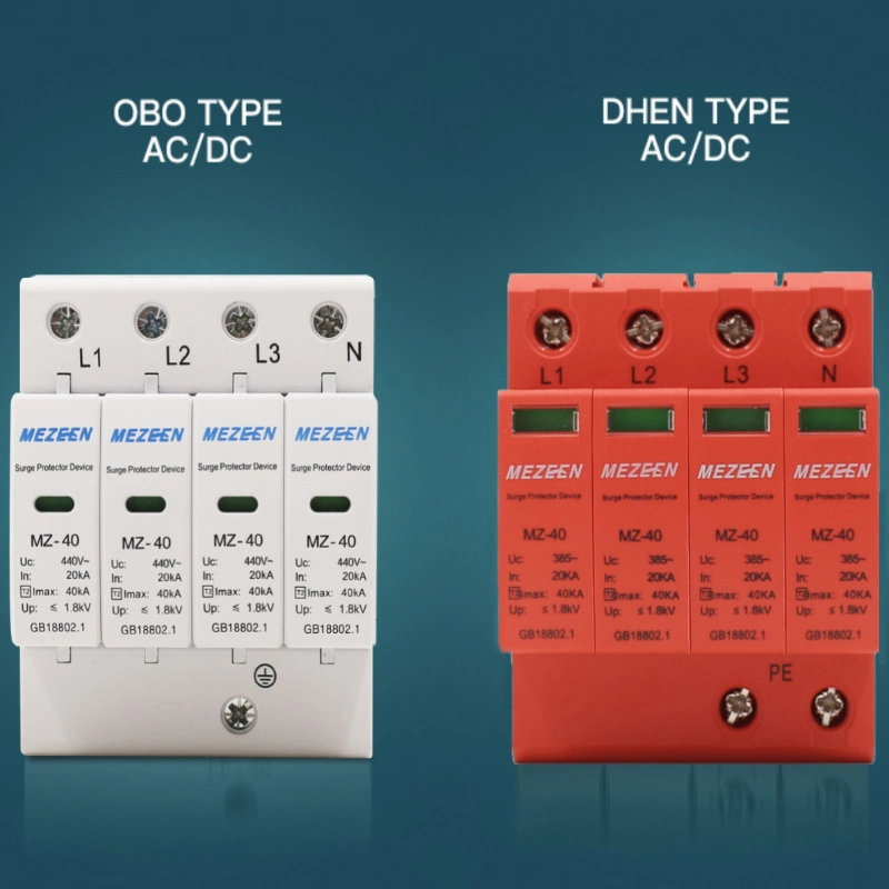 Le SPD AC 2p 275 V/385V/420V Parafoudre Dispositif de protection contre les surtensions