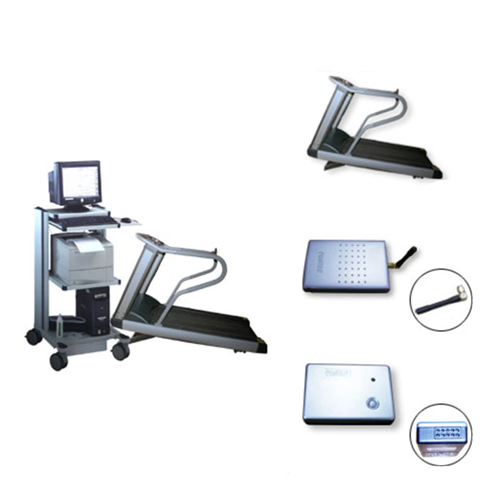 In-H017 12 Derivs ECG Prueba de esfuerzo inalámbrica rueda de cinta de ECG