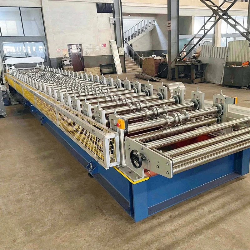 Color Steel Galvanized Metal Glazed Trapezoidal Sheet Roof Wall Panel Roll Forming Machine