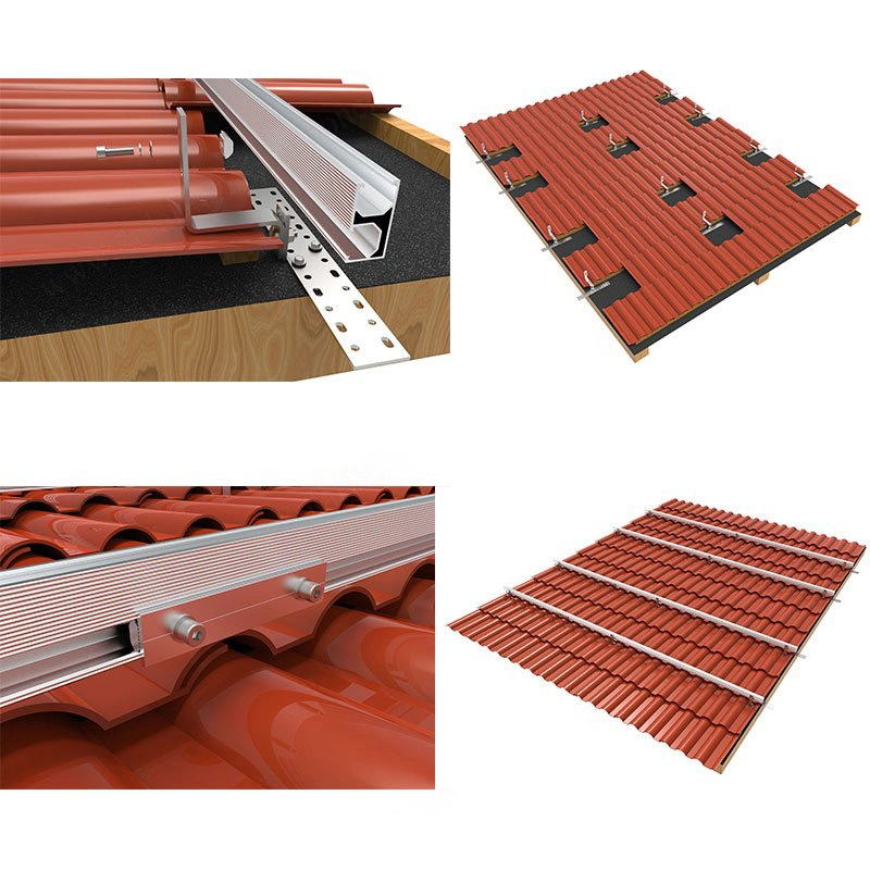 Solar Panel Rails and Aluminium Brackets Mounting Factener Splice Racking for Aluminum Solar Panel System