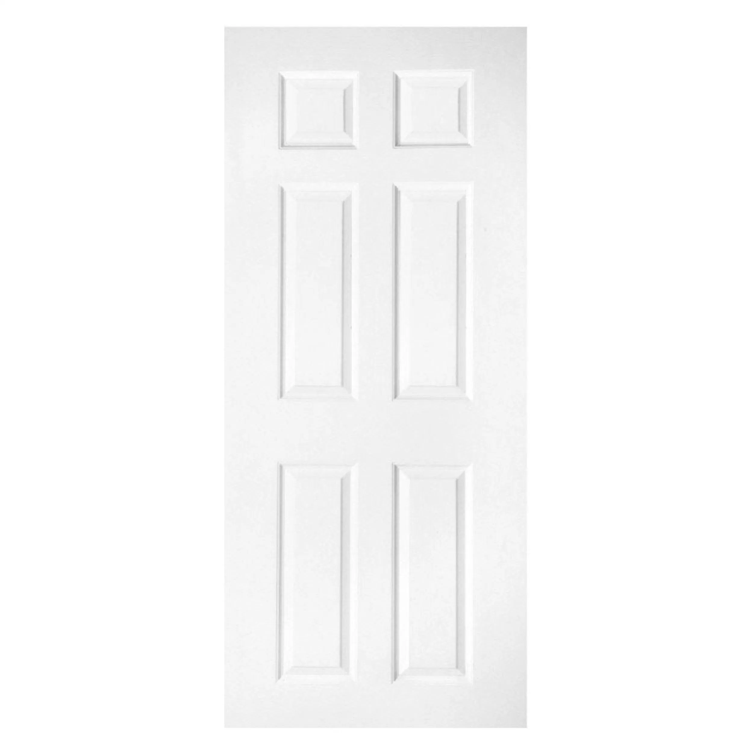 Fabricante otros MDF HDF simple Puerta de aislamiento de madera sólida Prehung Puertas interiores Color blanco