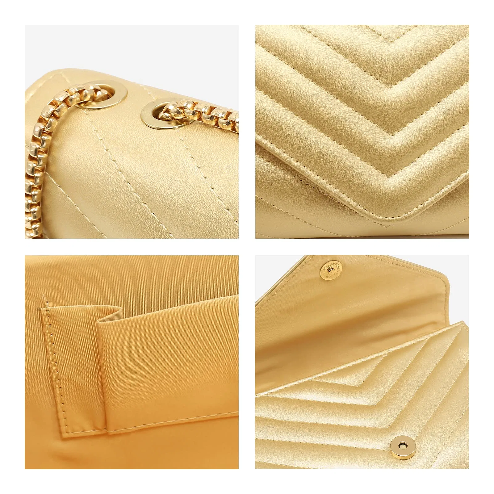 Wholesale/Supplier Replica Small Quilted Crossbody Bags Stylish Designer Clutch Purses and Handbags with Chain Shoulder Strap