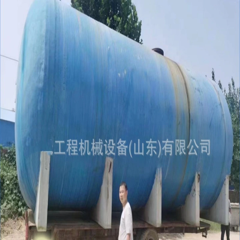 Tanque de almacenamiento de agua química de ácido clorhídrico sellado usado, tanque de almacenamiento enterrado, equipo de almacenamiento y transporte