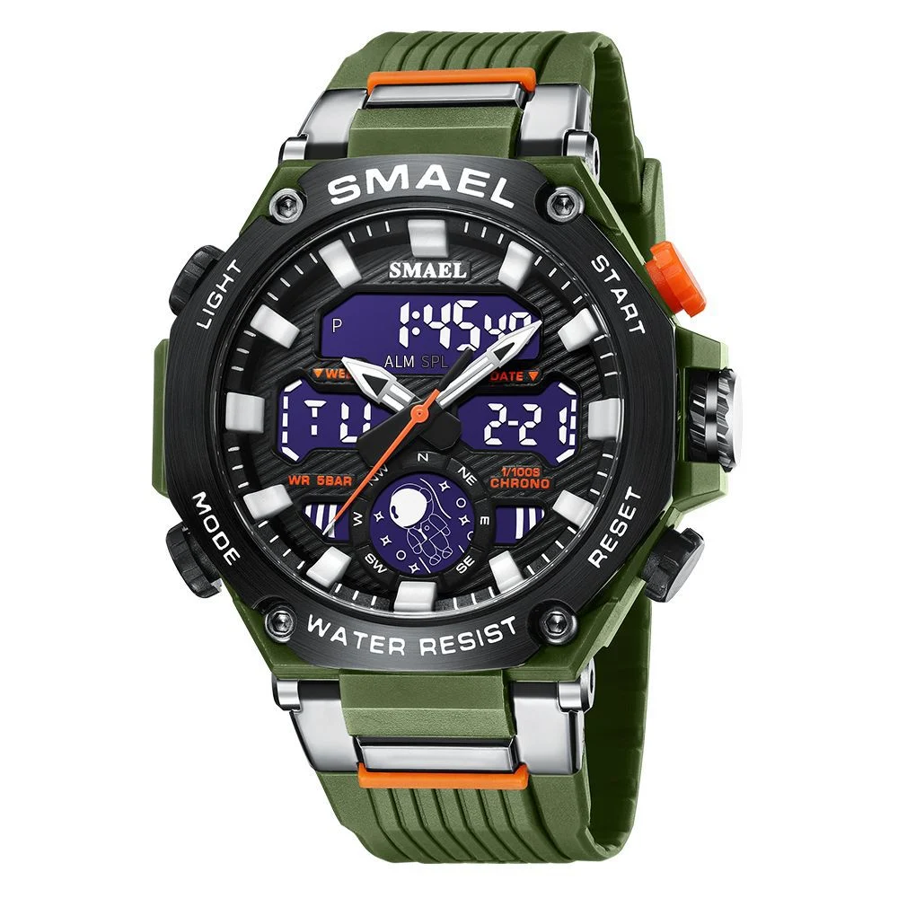 Deep Green 2022 New Alloy Watch Men's Casual Outdoor Electronic Multifunctional Gift Watches Astronaut