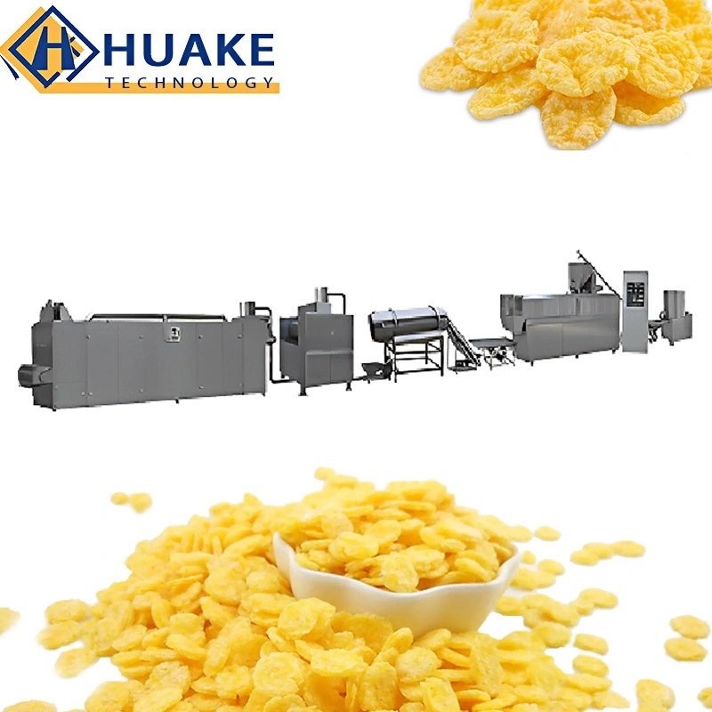 Manufacture Puff Cereals Corn Flakes Food Processing Producing Making Machine Breakfast Cereal Extruder Line