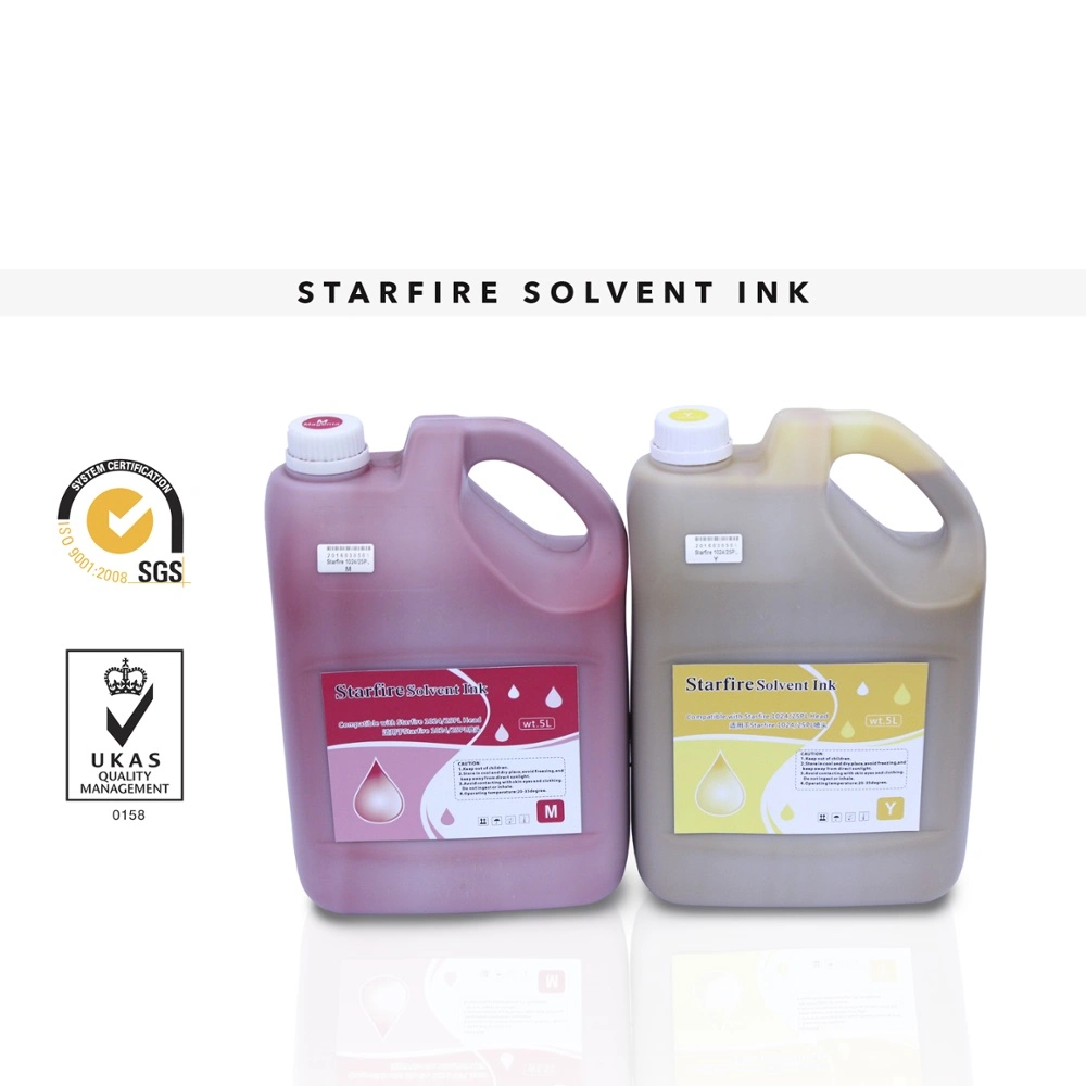 Spectra Starfire Sg1024 25pl Solvent Ink for Gongzheng Ultra 4000 Printer