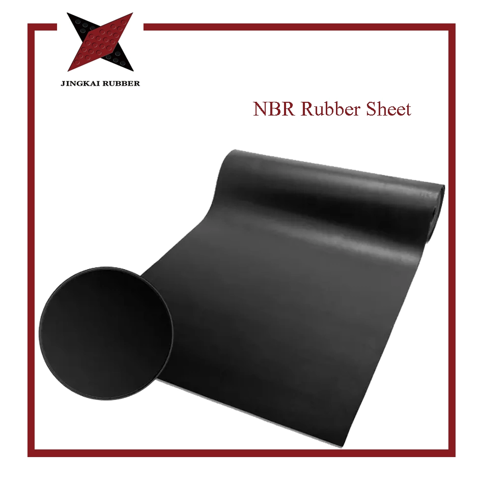 Single Double Fabric Natural NBR Black Produkt Gummiblatt