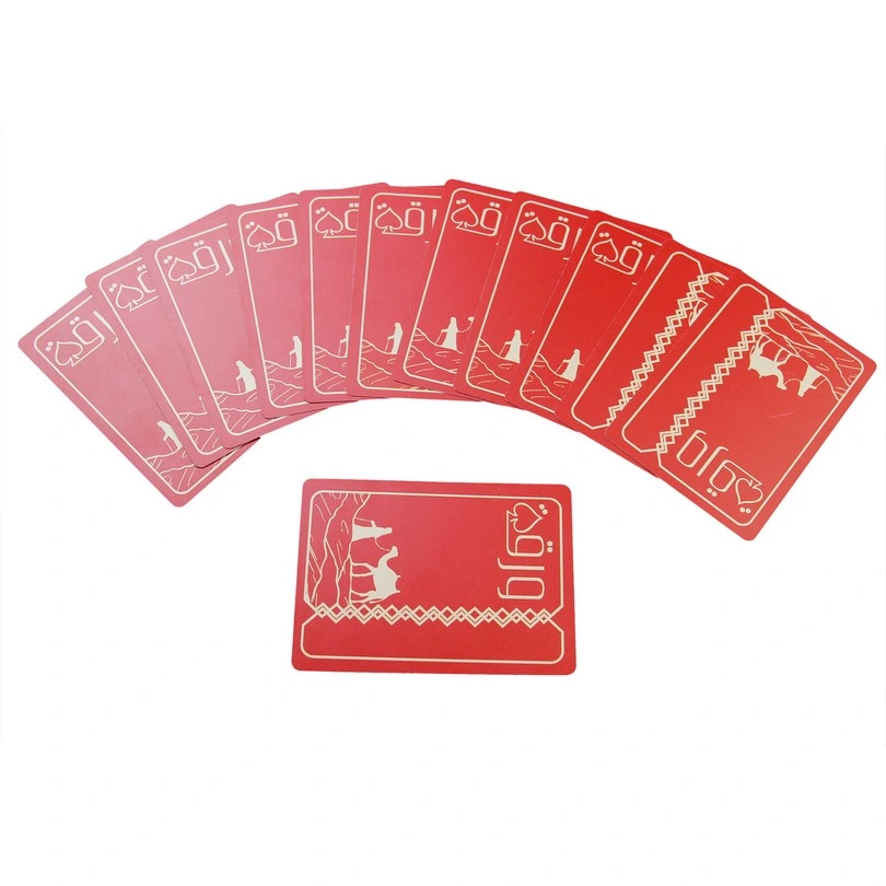 L'emballage de haute qualité personnalisé Carte de jeu de cartes à jouer pour les enfants Flash Cartes à jouer d'impression de cartes en plastique