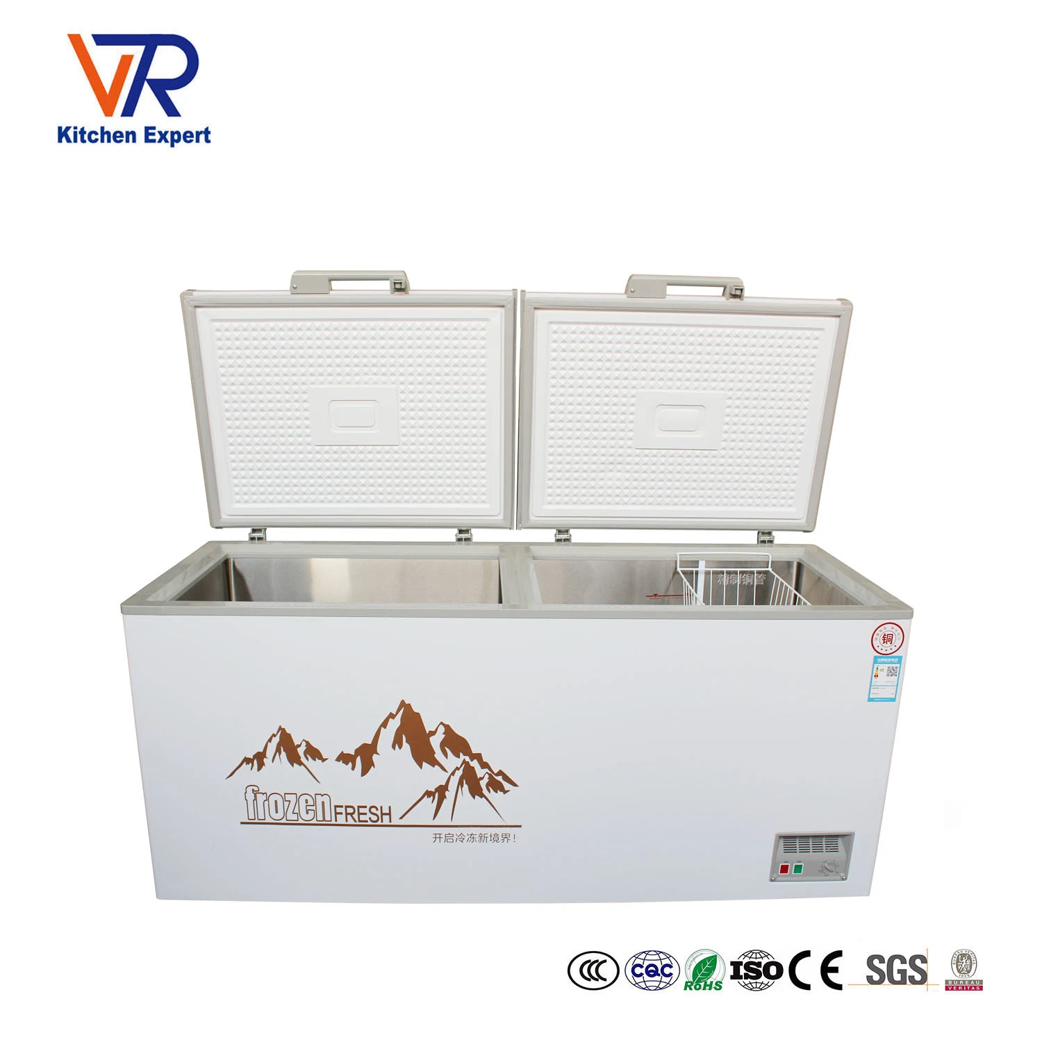 National Supermarket Large Kitchen Refrigerator Fish Meat Fresh-Keeping Low Temperature Qingdao Refrigerator & Chest Freezer