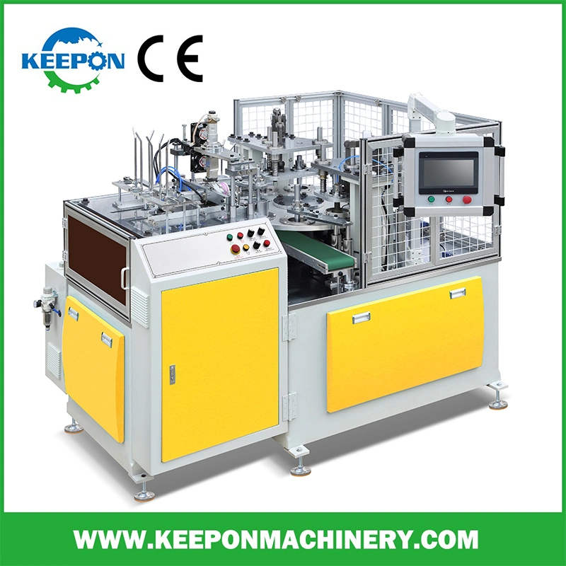 New Fully Automatic High Speed Ice Cream Cup Paper Lid Making Machine