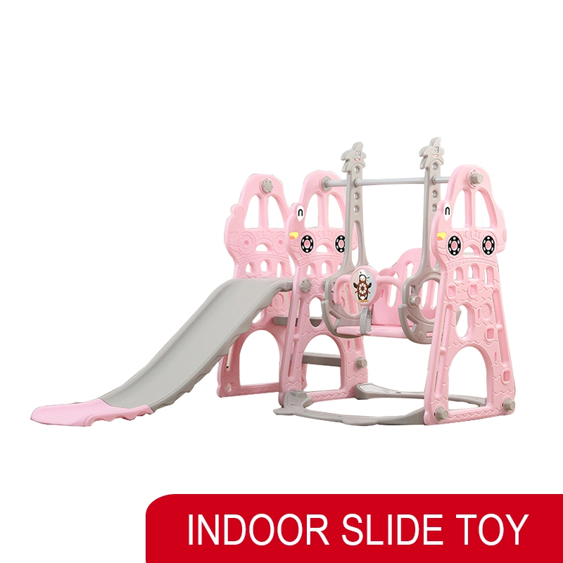 Jogo Infantil Equipamento de Playground Indoor Escorrega de Animais para Crianças.