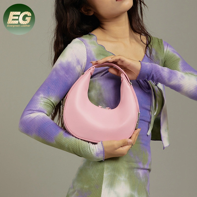 Sh2046 Fashion Hand Mini Handbag Half Moon Purse Small Trendy Designer for PU Leather Shoulder Ladies Underarm Bag Women