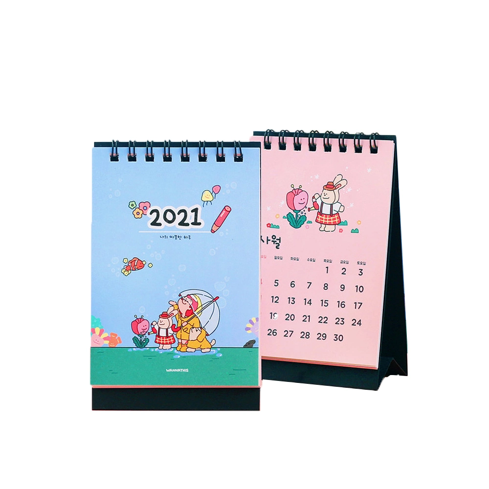 Calendrier de vente en gros personnalisé de haute qualité avec un design unique pour la promotion