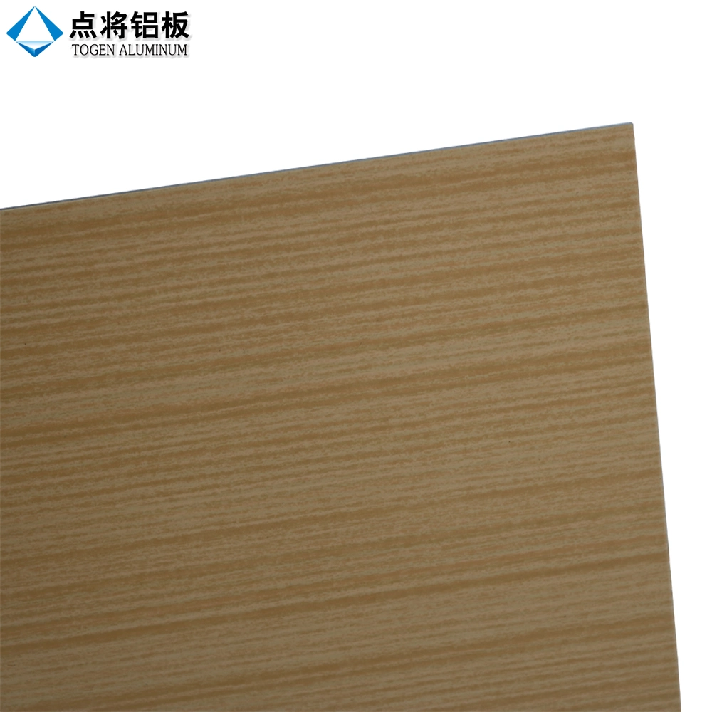 Wood Grain Color Coated Aluminum Sheet Pattern Solid Panel for Curtain Wall