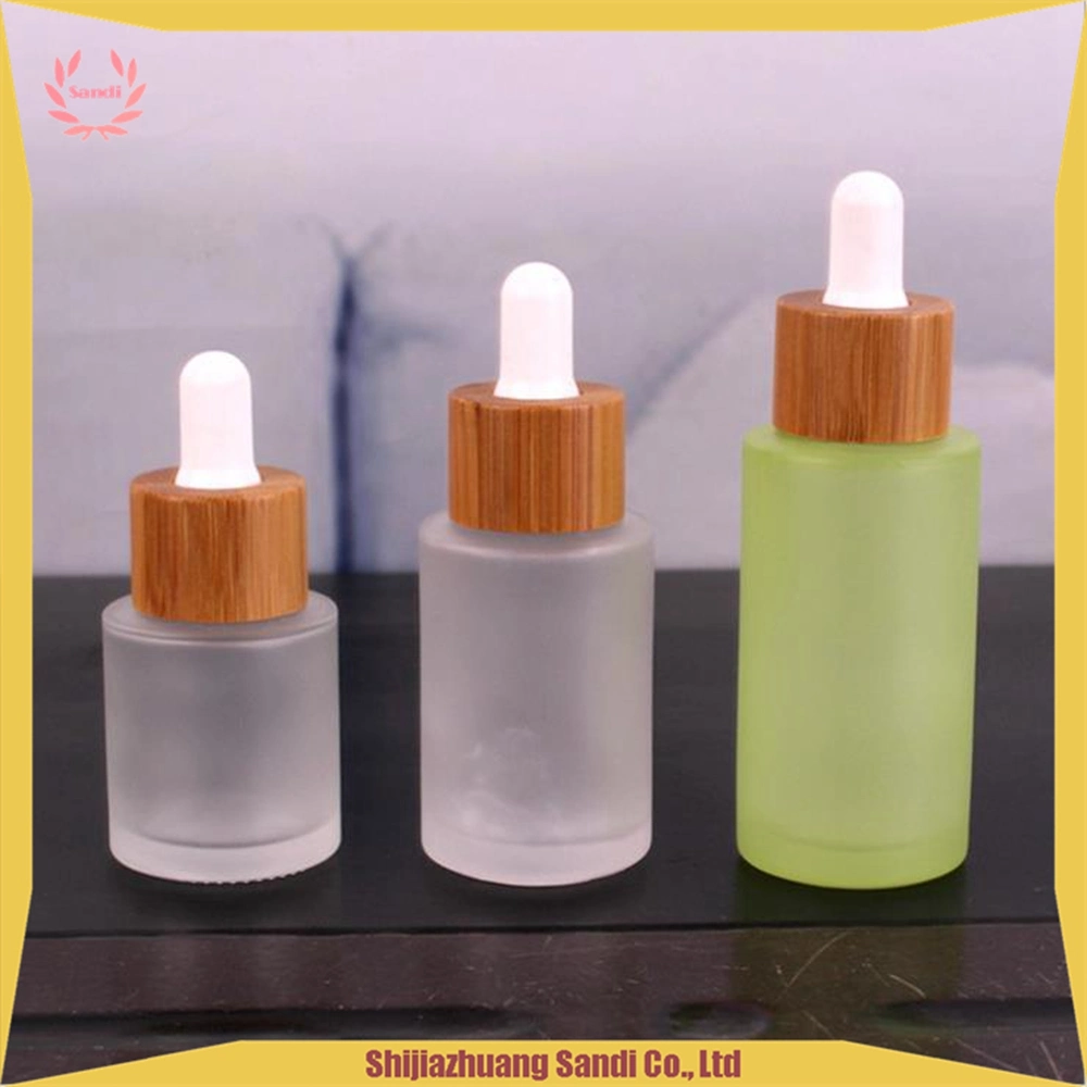 Transparent Shoulder Gel Head Bottle -Flat Shoulder Perfume Bottle with Rubber Dropper