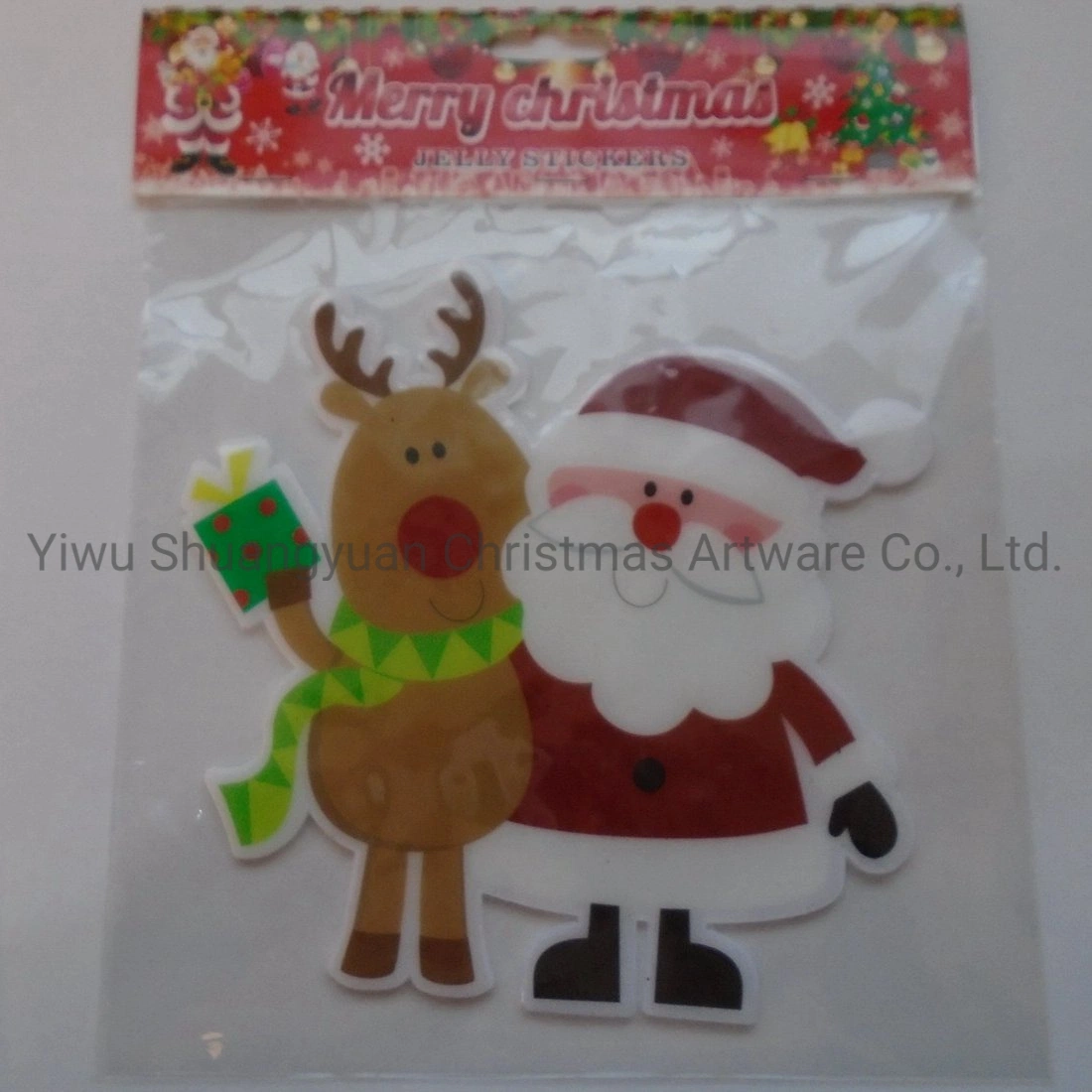 Christmas Window Sticker for Holiday Wedding Party Decoration Supplies Hook Ornament Craft Gifts