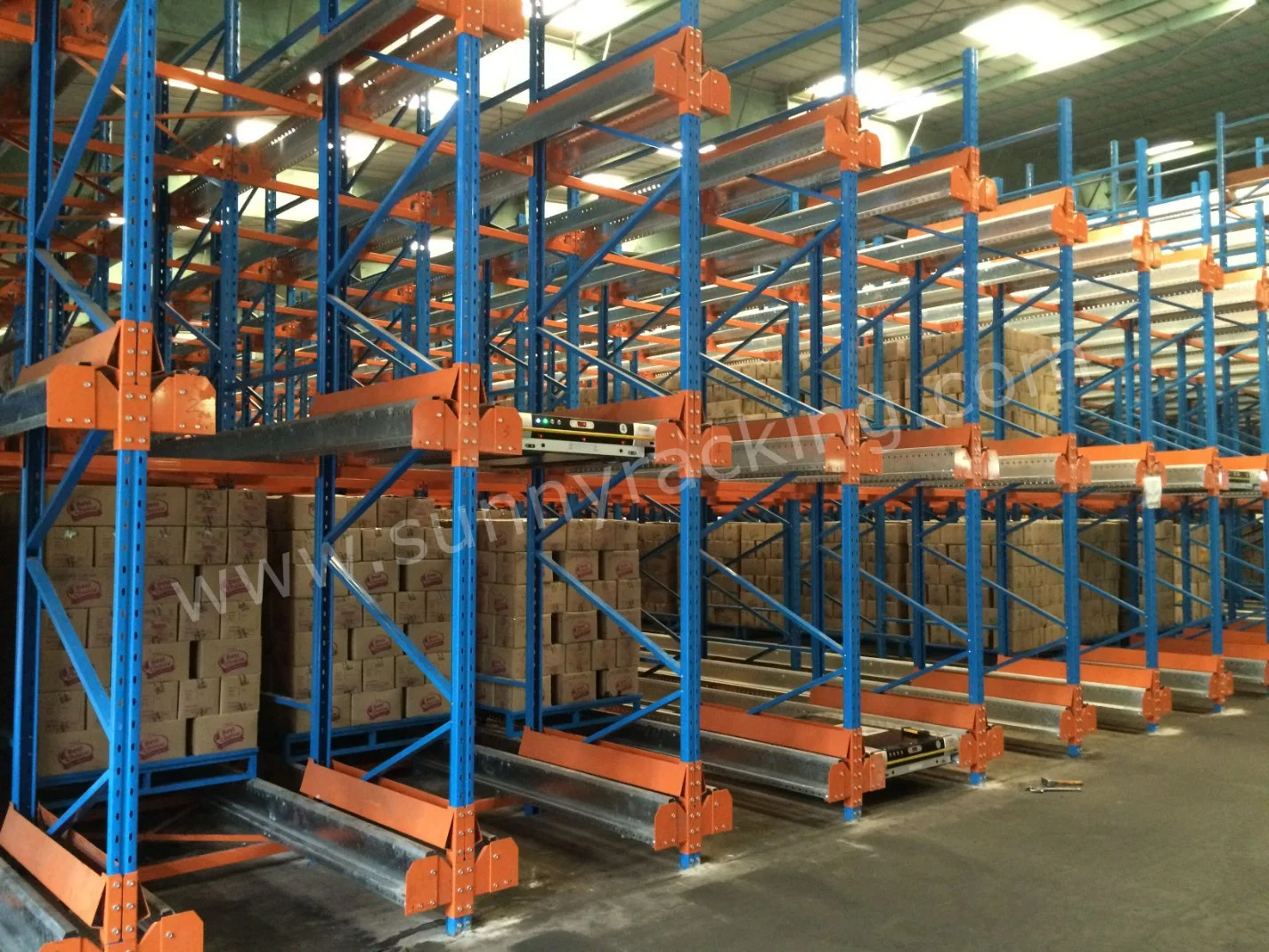 Durable Warehouse Shelf Storage Heavy Duty Radio Shuttle Pallet Racking System