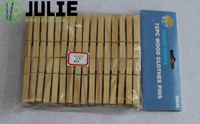 Factory-Direct Eco-Friendly Biodegradable 100% Natural Wooden Clothes Pegs Bamboo Clothes Pins