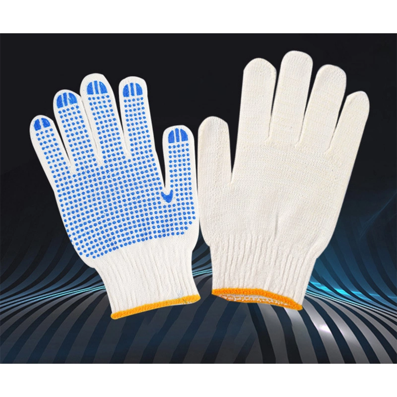 Dotted Cotton Knitted Gloves Safety Glove Work Glove Labor Glove Industrial Glove Construction Glove