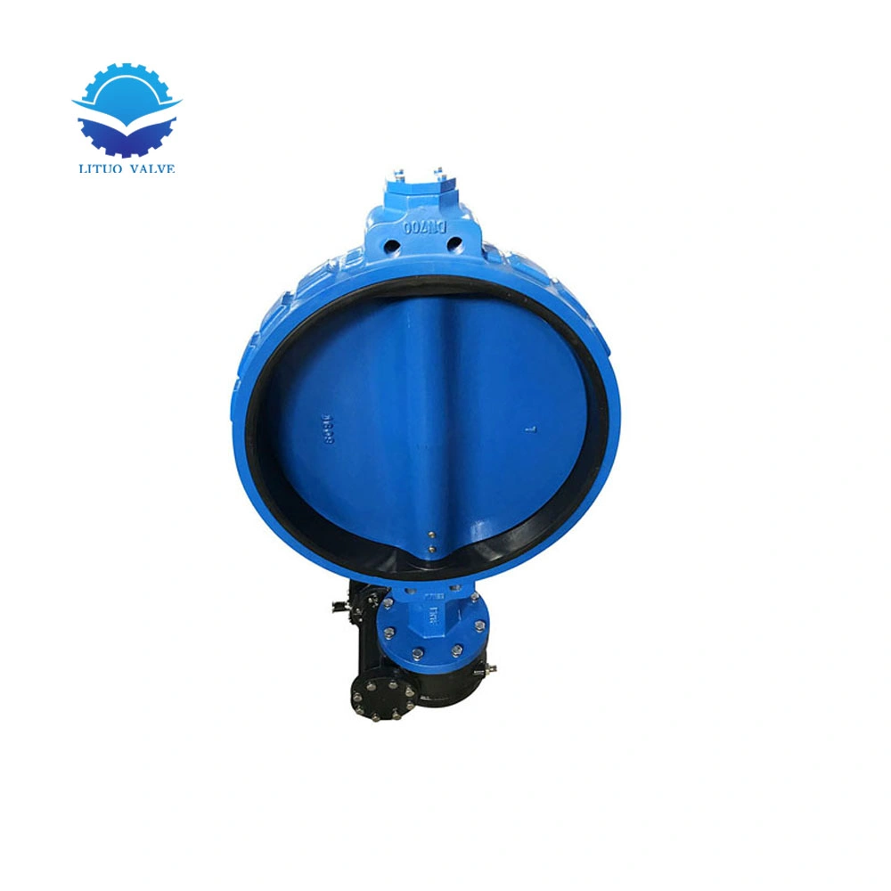 Carbon Steel Lug Butterfly Valve with Gearbox DN200 Soft Seat