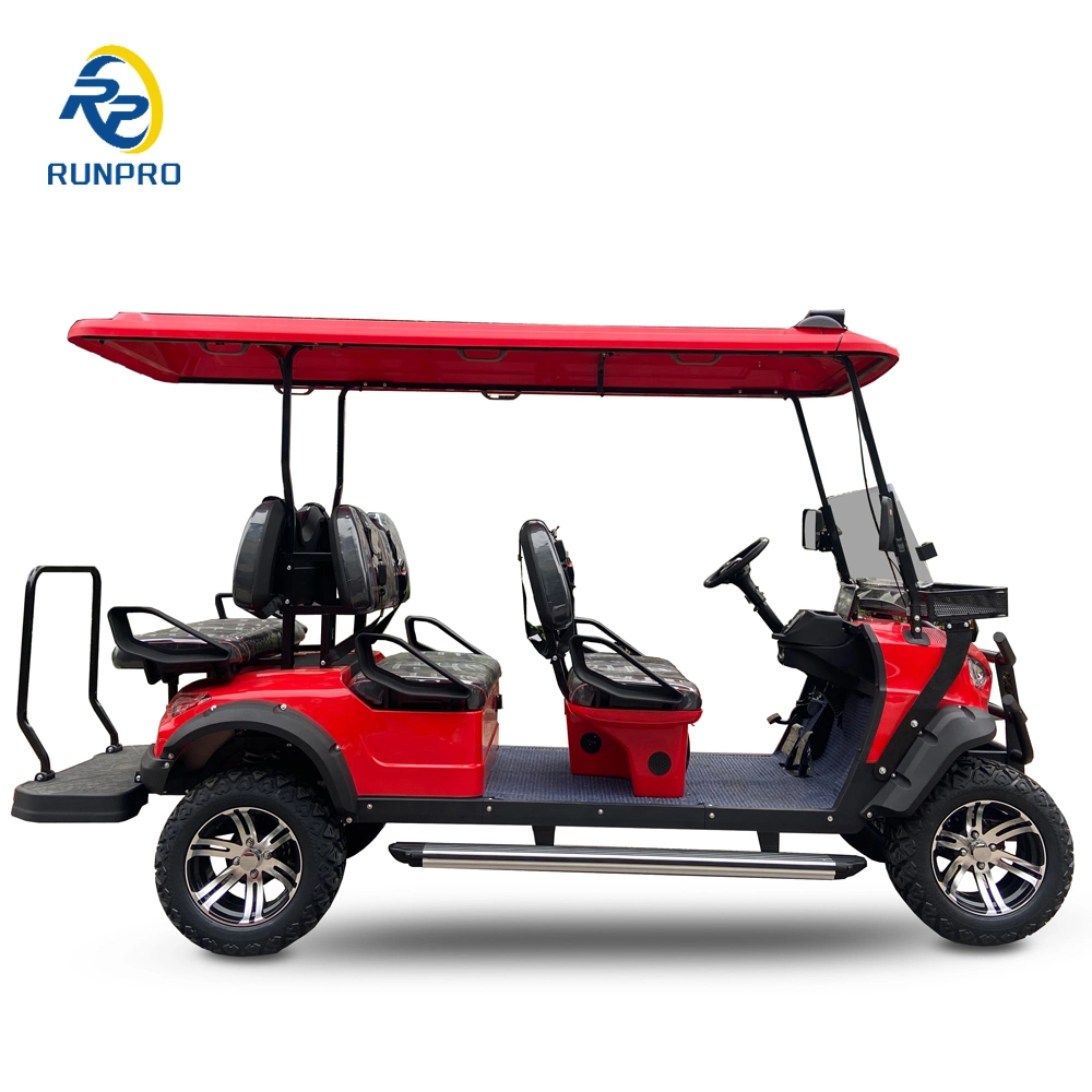 4kw60V 4+2 Seats Golf Cart Sightseeing Vehicle Electric Utility Golf Car