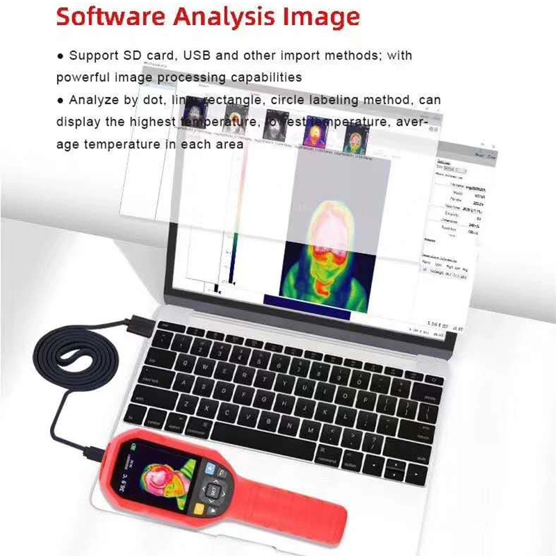 Anti Virus Non Contact Accurate Body Temperature Measurement Handheld Thermal Camera