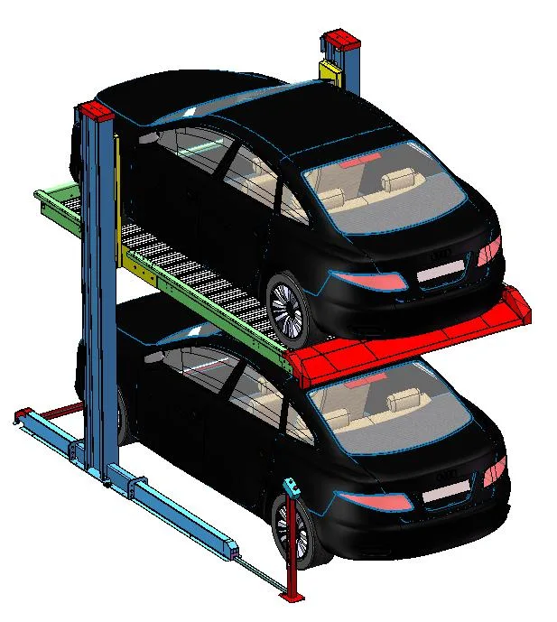 Manufacturers Home Use Mechanical Auto Mobile 2 Levels Puzzle Parking System