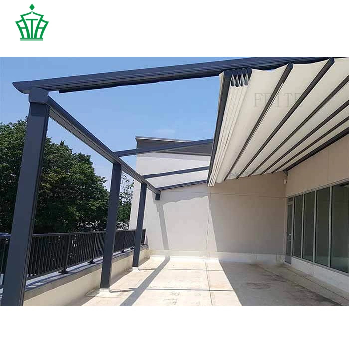 Motorized Pergola Aluminum Folding PVC Roof Pergola