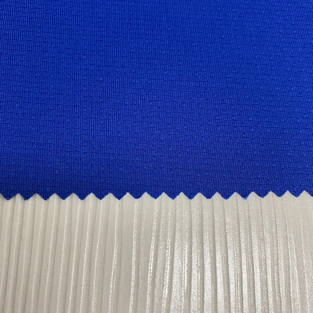 160GSM 100% Polyester Mesh Fabric Polyester Breathable Moisture Absorption Sweat Removal Yoga Clothing Fabric Stretch Sportswear Lining Garment Original Factory