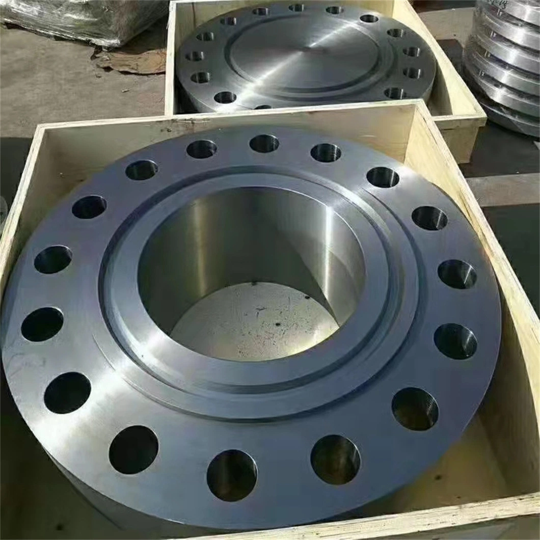 Carbon Steel A105/A350 Lf2/Lf3 Alloy Steel A182 F5/ F9/F11/F12/F22/F91 Custom Cast Forged Carbon Large Diameter Steel Flange