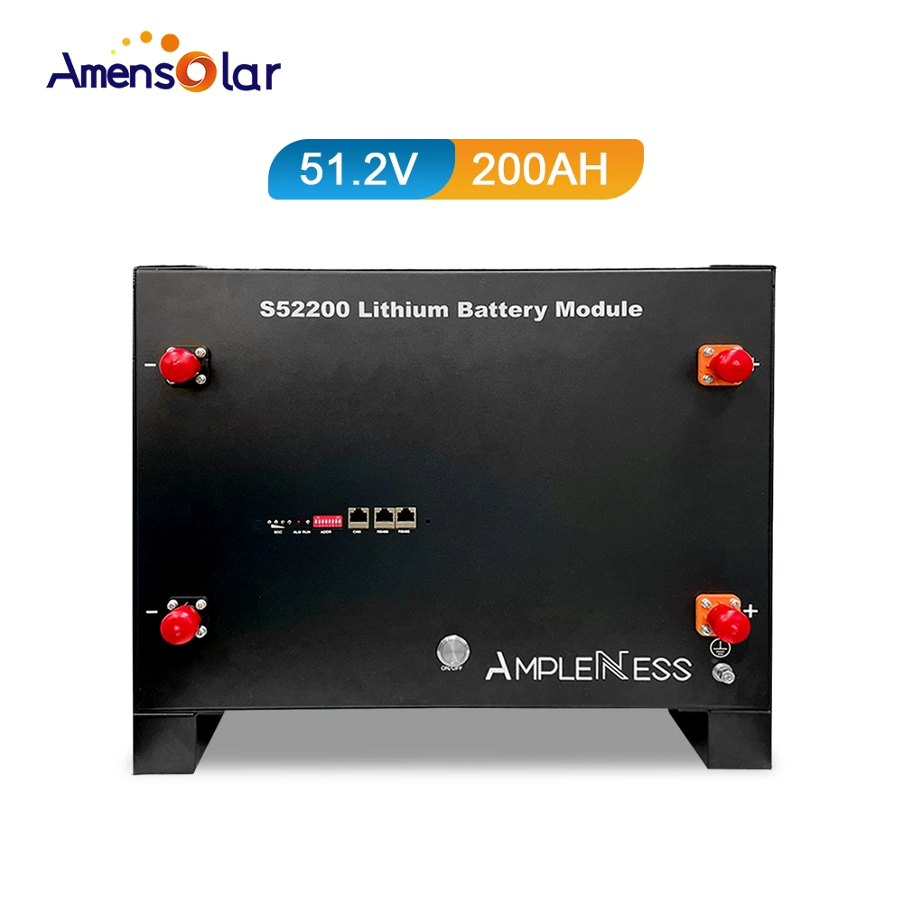 Ampleness LiFePO4 S52200 10kwh 48V 51.2V Low Voltage 200ah Residential Solar Battery Storage