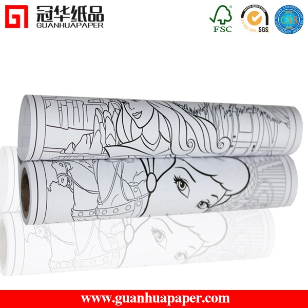 SGS Factory 80 GSM Printed Drawing Paper Roll