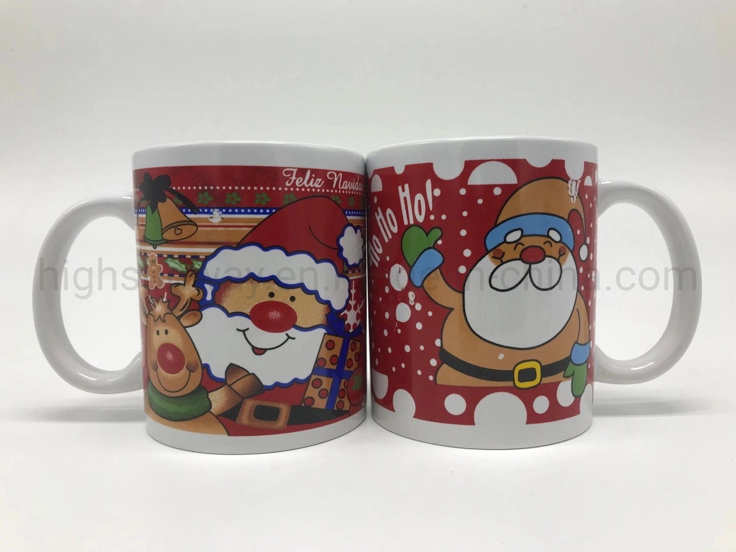 330ml 11oz Gift Cup Merry Christmas Ceramic Coffee Mug Sublimation Heat Press Mugs