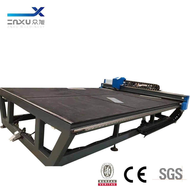 Zxq-3826 CNC Máquina de corte de vidrio con la entrega automática de cristal al romperse la tabla