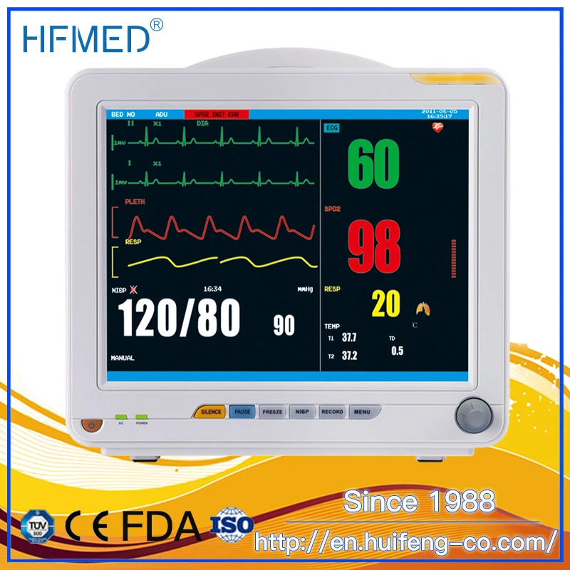 Medical Hospital Equipment 6 Parameter Veterinary Portable Patient Monitor (HF-8000C)