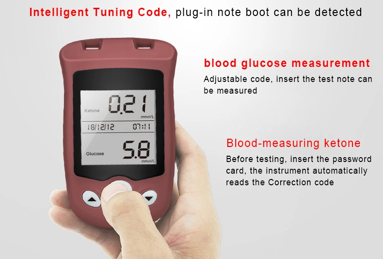 OEM Portable Digital LCD Display Test Paper Required Non-Invasive Blood Glucose Meter