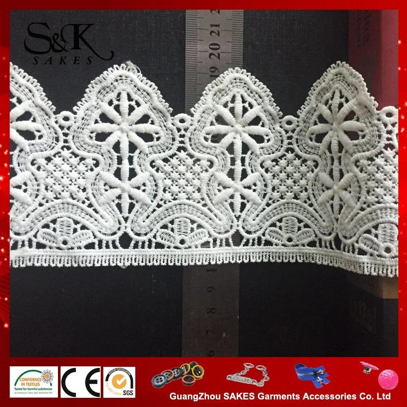 Milk Silk Embroidery Lace / Wedding Garment Accessories