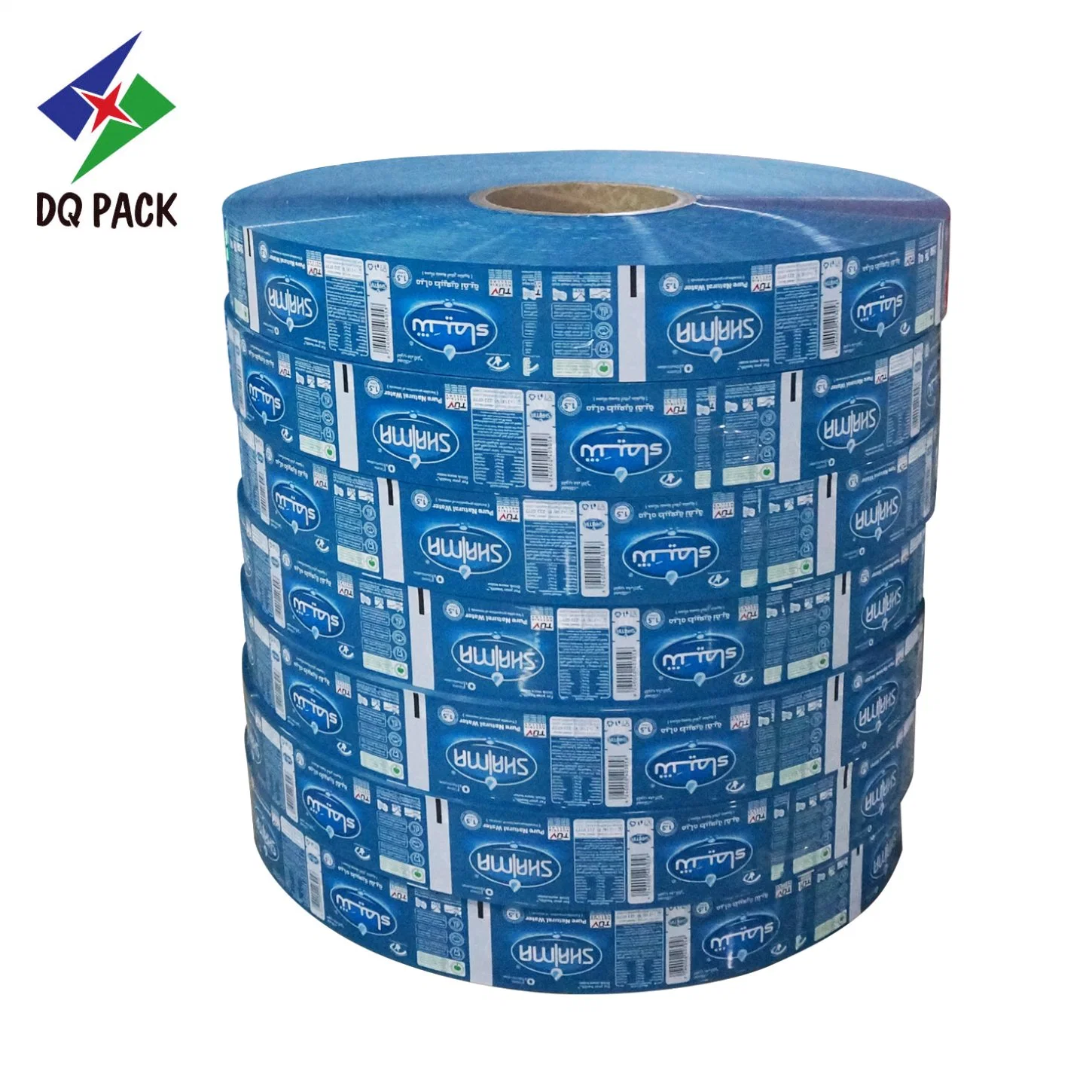 Dq Pack Custom Printed PVC Shrink Film Plastic Shrink Sleeve Film Roll Stock Film for Beverage Can Bottles