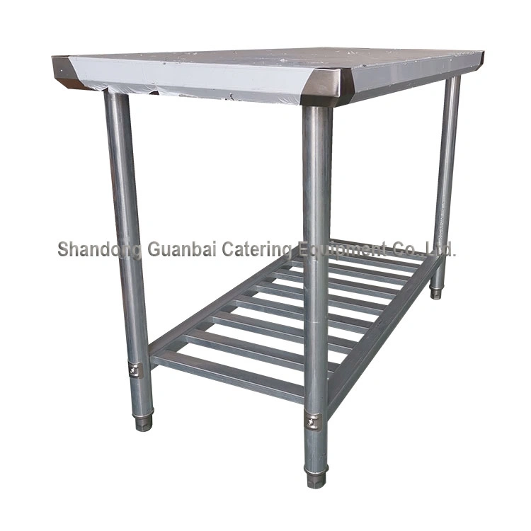 Food Prep Stainless Steel Table Metal Lab Table Commercial Workbench for Restaurant Warehouse Garage Home Kitchen