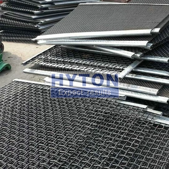 High Frequency Vibrating Sand Stone Mine Screen Mesh 304 Stainless Steel Metal Woven Crimped Wire Mesh