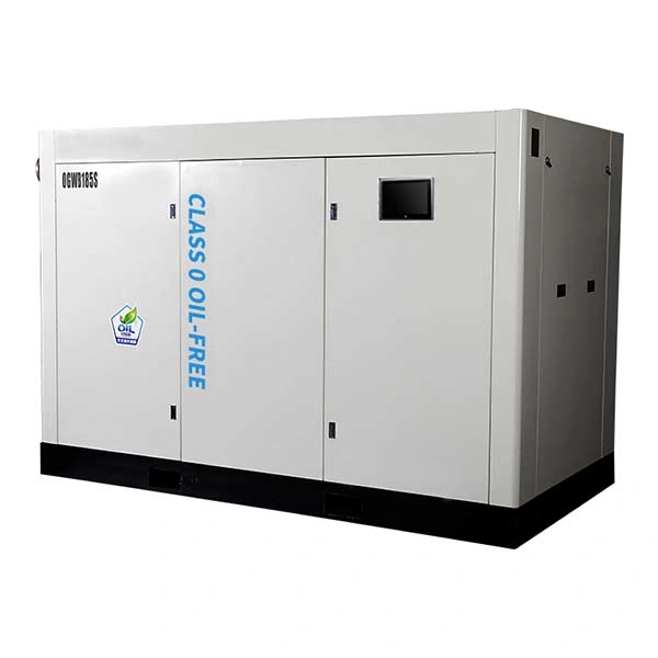 Super Energy Efficient Water Lubricating Oilless 2 Stage Pm VSD Rotary Screw Type Air Compressor for Oil&Gas Industry