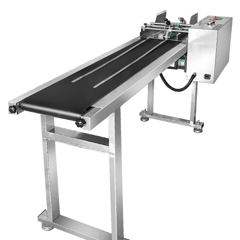 Rubber Belt Conveyor Plastic Bag/ Sticker Friction Paging Machine Conveyor Belt Packaging Machinery; Viijet Conveyor System