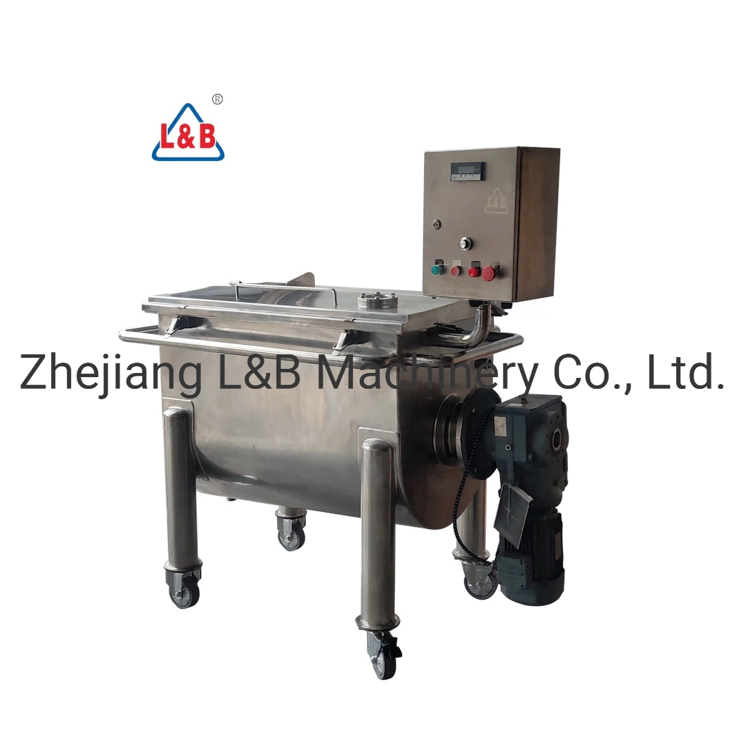 Industrial Horizontal Safety Switch Controlled Stainless Steel 316 Ribbon Blenders Dry Powder Mixing Equipment